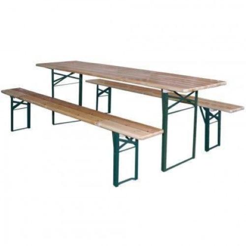 22204 - Set BIRRERIA tavolo + 2 panche giardino - Garden de luxe