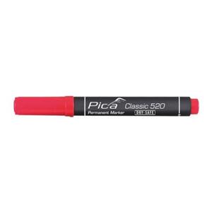 14404 - Pennarello indelebile punta tonda Pica classic dry Safe 1-4 mm  Rosso - Pica ( - Altro); #520/40