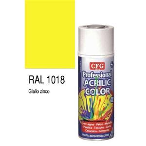 17618 - Smalto acrilico professionale spray Giallo zinco Ral 1018 CFG - CFG  ( - Bombolette Spray); SP1018