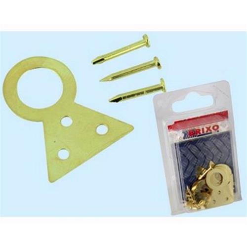 Prodotto: 548025 - ATTACCAGLIE PER QUADRI TELATE N.1 BL 8PZ - BRIXO  (FERRAMENTA-CHIODI-VITI-ACCESSORI DI FISSAGGIO-Attaccaglie-Piastrine -  Angolari)ATTACCAGLIE PER QUADRI TELATE N.1 BL 8PZ