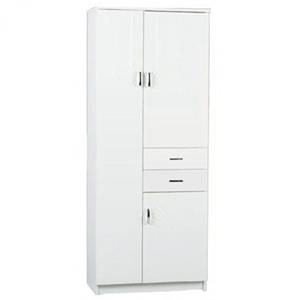 Mobile basso Arredo Bagno Rigo 1 anta 2 cassetti bianco lucido