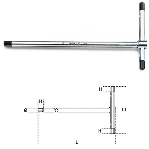 BETA - 009510610 - 951 10 CHIAVI A T ESAGONALI MASCHIO 10